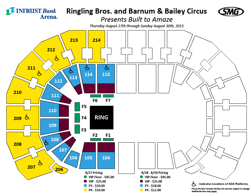 Seating Charts Events And Tickets Intrust Bank Arena 7042